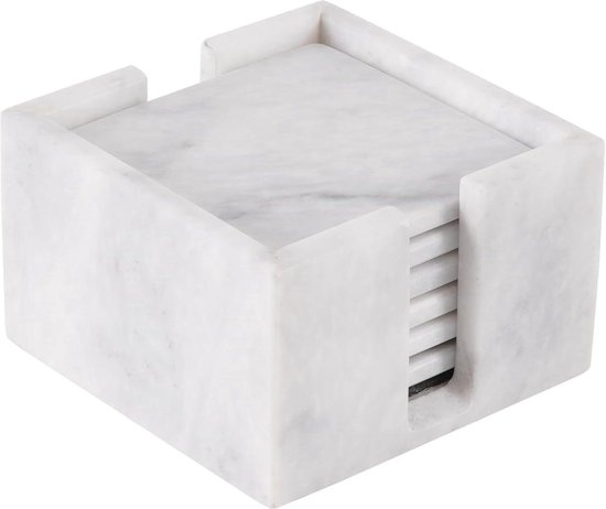 Marmeren onderzetters Yael, 4 stuks Marmeren onderzetters Yael, 4 stuks