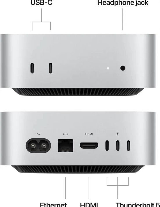 Apple Mac Mini M4 Pro - 24GB RAM - 512GB SSD - macOS - M4 | bol