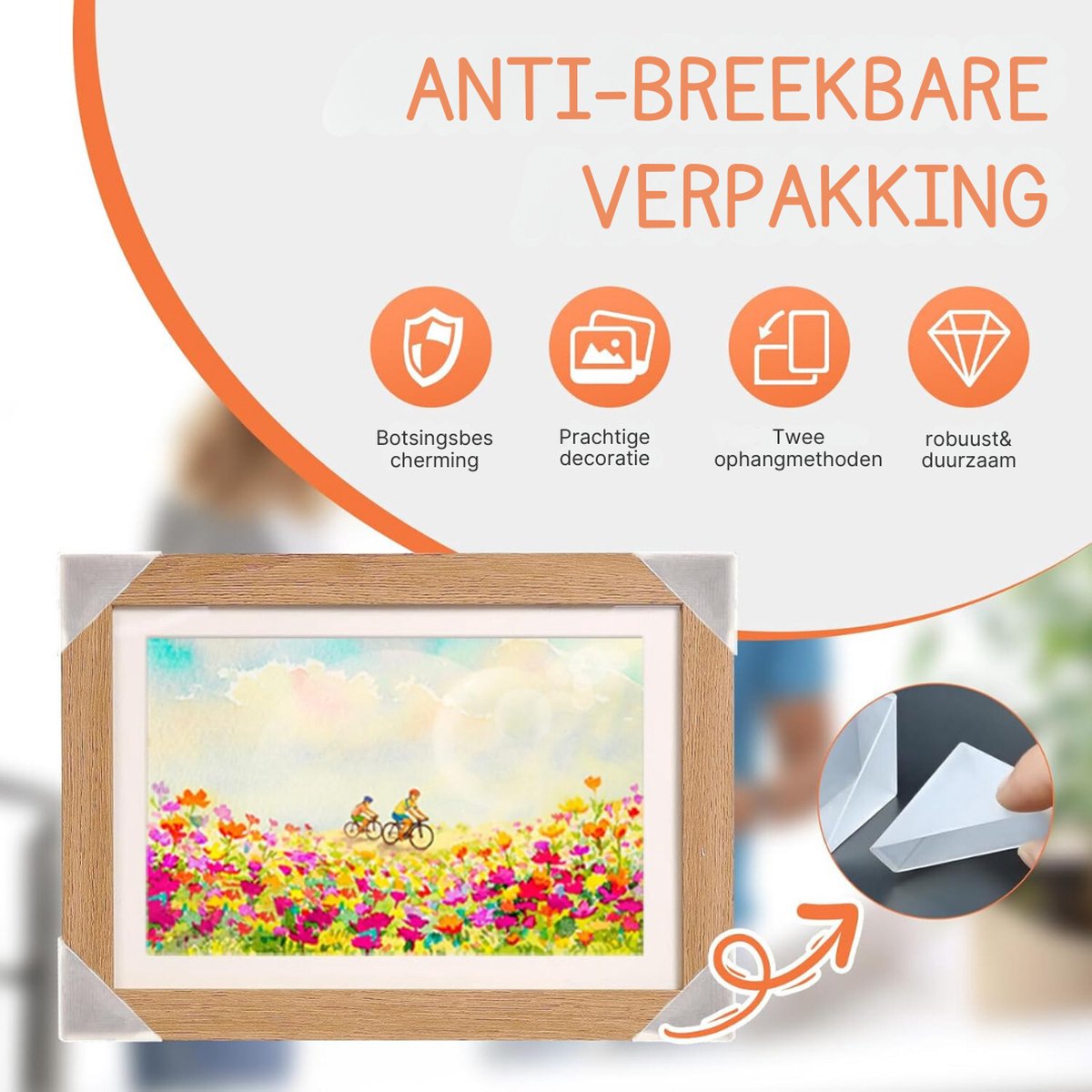 Wissellijst Kindertekening - Fotolijst - Luxe fotolijst voor kindertekeningen - Kunstlijst - Wissellijst – Tekeningen – A4 - 33 x 24,5 x 2,51 cm – Hout Kleur - Moederdag - Cadeau — cadeau in Wonen & Interieur - foto 3