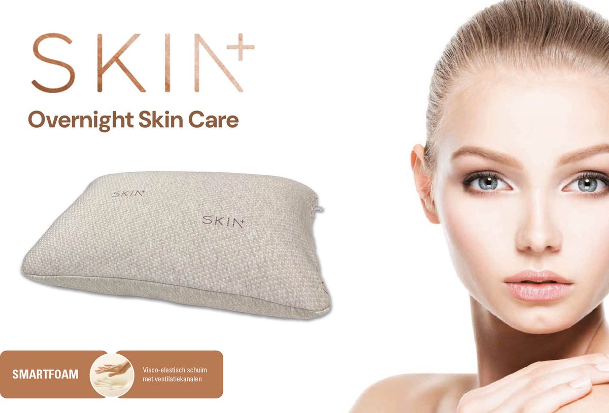 Beauty kussen - schoonheidskussen - anti rimpel kussen - verstelbaar kussen - traagschuim - smartfoam - memoryfoam - nasaschuim - orthopedisch - vermindert nekklachten - 30 dagen proefslapen
