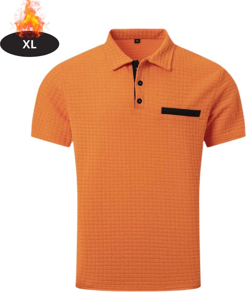 Nivard Poloshirt Heren T-Shirt Heren Shirt Overhemd Polo Shirt Oranje