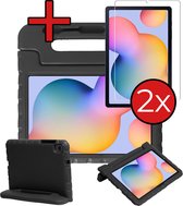 Étui pour enfants adapté pour Samsung Galaxy Tab S6 Lite étui Kinder étui pour Kids Kidsproof avec 2x protecteur d'écran - étui adapté pour Samsung Tab S6 Lite étui Kinder - Zwart