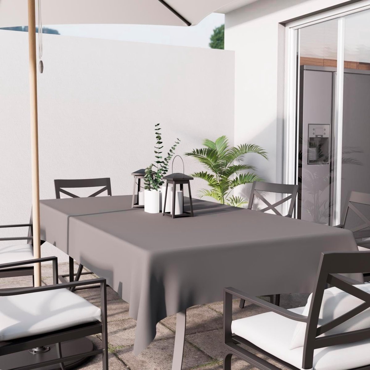 Goodivery ® Tafelkleed met Vlekbescherming 140x300 cm Grijs