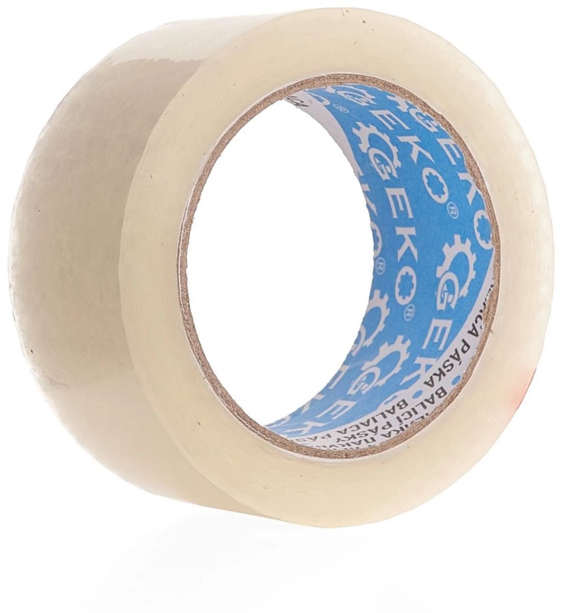 GEKO Transparante verpakkingstape - elastisch, kleefkrachtig, vochtbestendig - 48mm x 90m - 6 stuks
