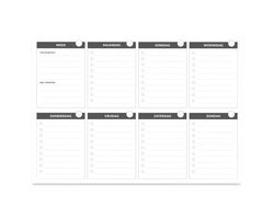Planbooks - Weekplanner - Weekplanner papier - Deskplanner - Planner Organizer - Weekplanner familieplanner - Weekplanner - Werkplanner