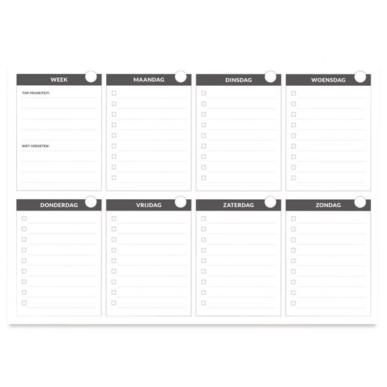 Fitly - Weekly Planner - Weekly Planner Paper - Desk Planner - Planner Organizer - Weekly Planner Family Planner - Weekly Planner 2021 - Work Planner