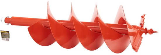 John Gardener Professionele grondboor - 250mm diameter - 800mm lengte - Dubbelbladig ontwerp - Oranje — afbeelding 3