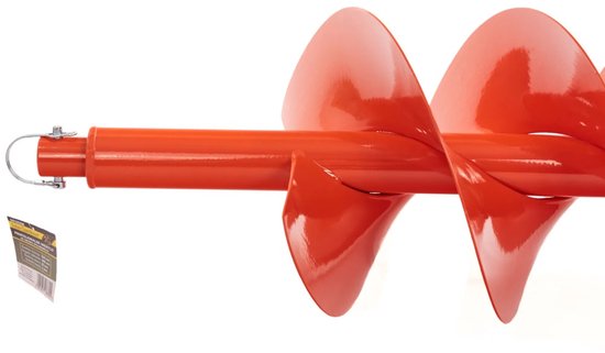 John Gardener Professionele grondboor - 250mm diameter - 800mm lengte - Dubbelbladig ontwerp - Oranje — afbeelding 2