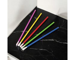 rietjes Lepelrietjes 8mm x 240mm BIO Papieren verschillende kleuren 100 stuks