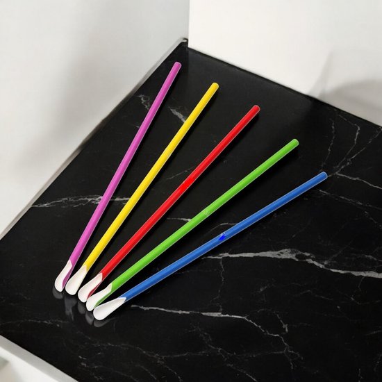 rietjes Lepelrietjes 8mm x 240mm BIO Papieren verschillende kleuren 100 stuks