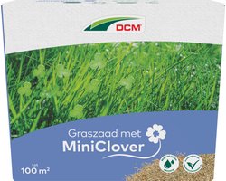 Graszaad met Miniclover 100 M2 (2kg) - Beter bestand tegen droogte - Verbetert de biodiversiteit - Minder onderhoud dan normaal graszaad