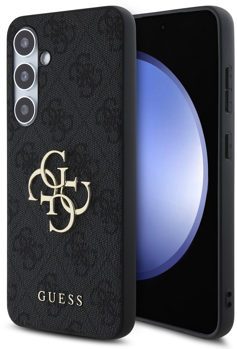 Guess 4G Metal Logo Back Case - Geschikt voor Samsung Galaxy S24 FE (Fan edition) - Grijs
