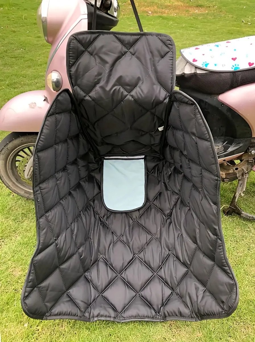 Ultiluxe® Beenkleed - Zwart - Universeel beenbeschermer - Waterbestendig - Winddicht - Winter deken voor brommer/scooter/scootmobiel - Tegen regen, wind, kou, sneeuw - Regenbescherming - Waterdicht - Met binnenvak – foto 2
