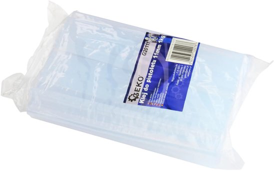 Cartouches de colle GEKO - Transparentes - Diamètre 11 mm - Longueur 200 mm - Conditionnement 1 kg