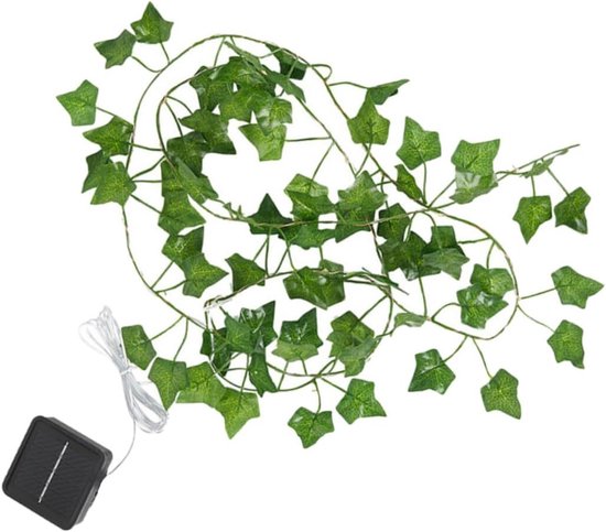 Home & Marker - Klimop Slinger met LED Lichtjes - Sfeerverlichting - Hangplant Kunstplanten - Fairy Lights - Nep Klimop - Kunst Klimop - 5 Meter - LEAFGLO