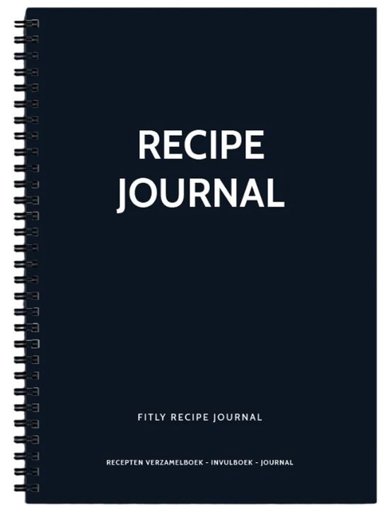 Planbooks - Receptenboek Invulboek - Recepten Verzamelboek - Recepten Notitieboek - Recepten Invulboek