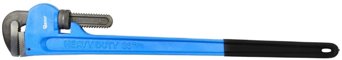 GEKO Zware pijptang - robuust gietijzer - verstelbare bek - lengte 91 cm
