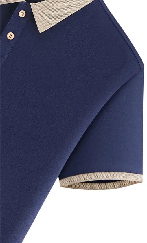 Nivard Golf Shirt Heren - T-shirt - Golfkleding - Golfen - Golf Accessoires - Polo Shirt - Marineblauw - Maat S van Nivard — afbeelding 4