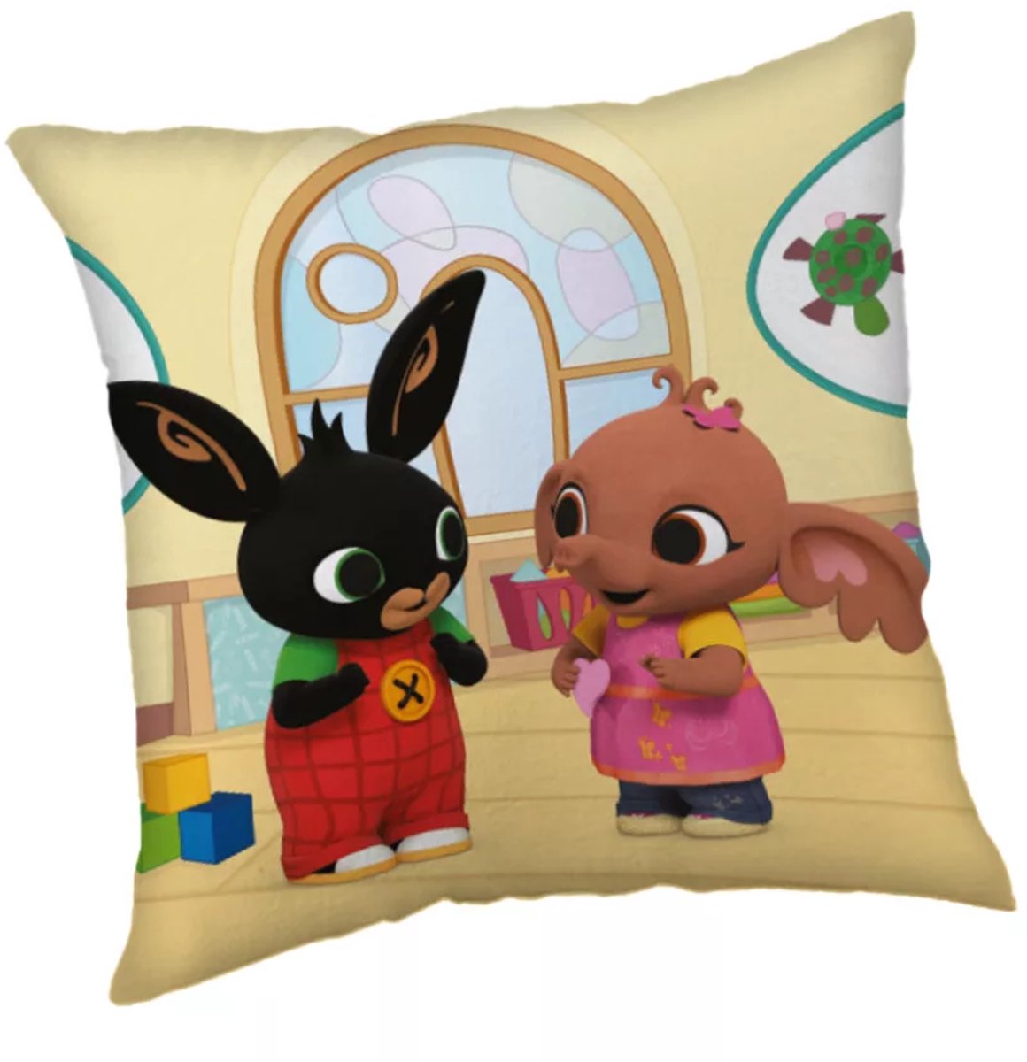 Bing Bunny Bing! - Sula - Kussensloop - kussenhoes - sierkussen - 40x40cm - exclusief vulling beige