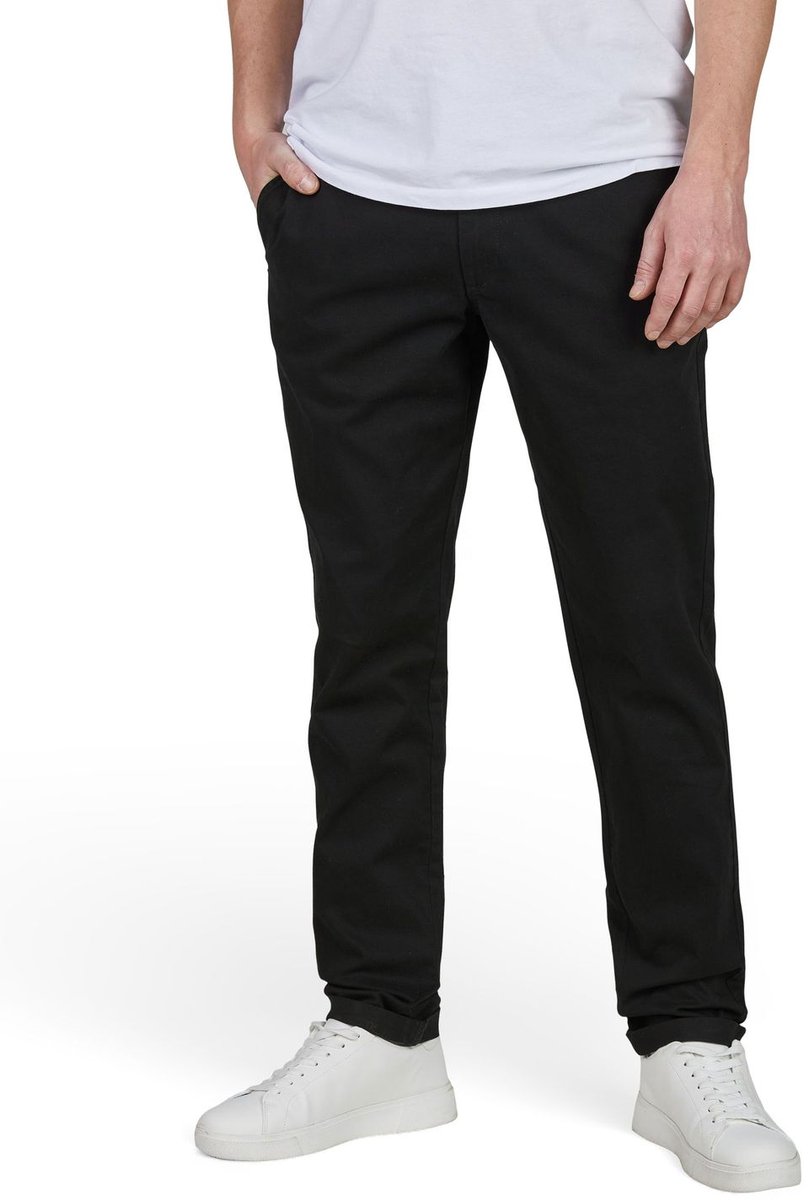 Jack & Jones Heren Chino Broek JAMES JJMITCH slim Zwart Volwassenen chino broek - stofbroek