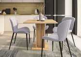 Promeubels - Eettafel Santos - Eiken - 80cm x 80cm - Keukentafel - Eetkamertafel