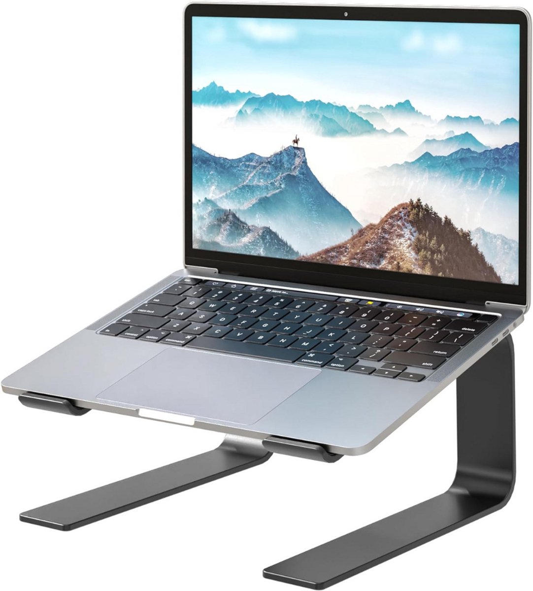 ApexArte® Laptop Standaard - Laptop Stand - Verhoging - Zwart