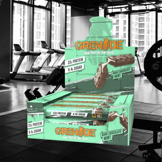 Grenade - High Protein, Low sugar - Protein bar - Dark Choc Mint - 22g eiwit - 12 x 60g - Eiwitreep - Diverse smaken — afbeelding 3