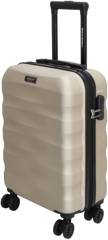 Beagles Originals Go Travel Handbagage Koffer - 50 cm - 29 Liter - Reiskoffer met Cijferslot - Champagne