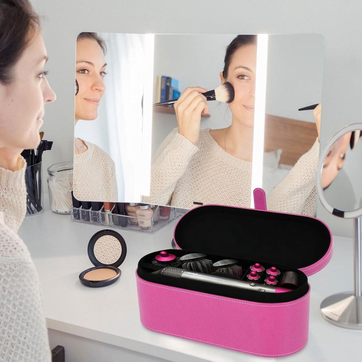 Opbergtas voor Dyson Supersonic haardroger - PU lederen - afbeelding 2