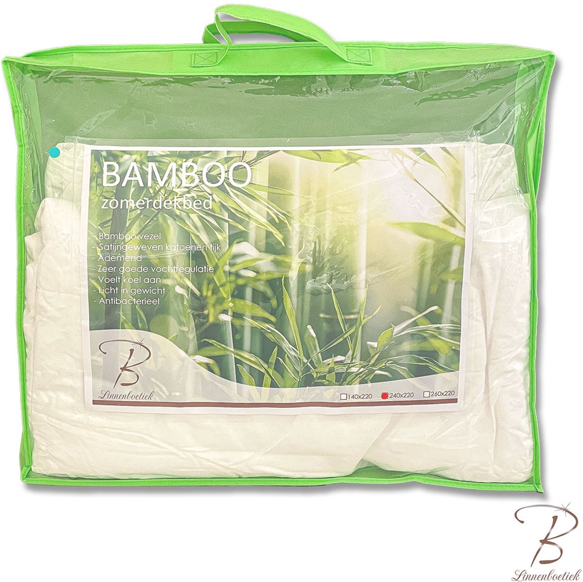 Bosmans Linnenboetiek Bamboo zomerdeken 140/220