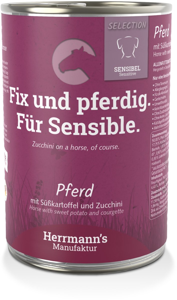 Herrmann’s Herrmanns sensitive horse with sweet potato 400 GR