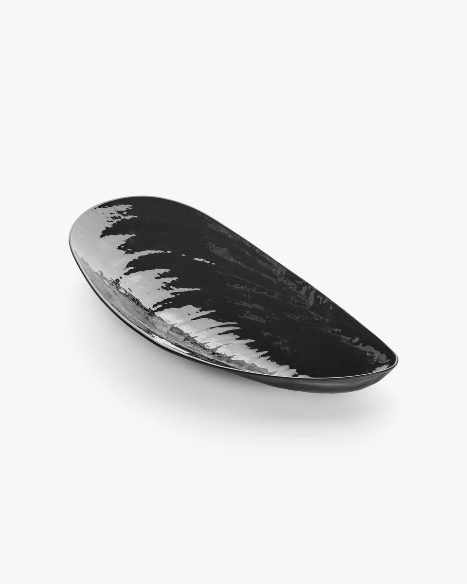 Serax Wouters & Hendrix Les Objets Mouleversants Marcel bowl schaal L 46x21.5x8cm zwart