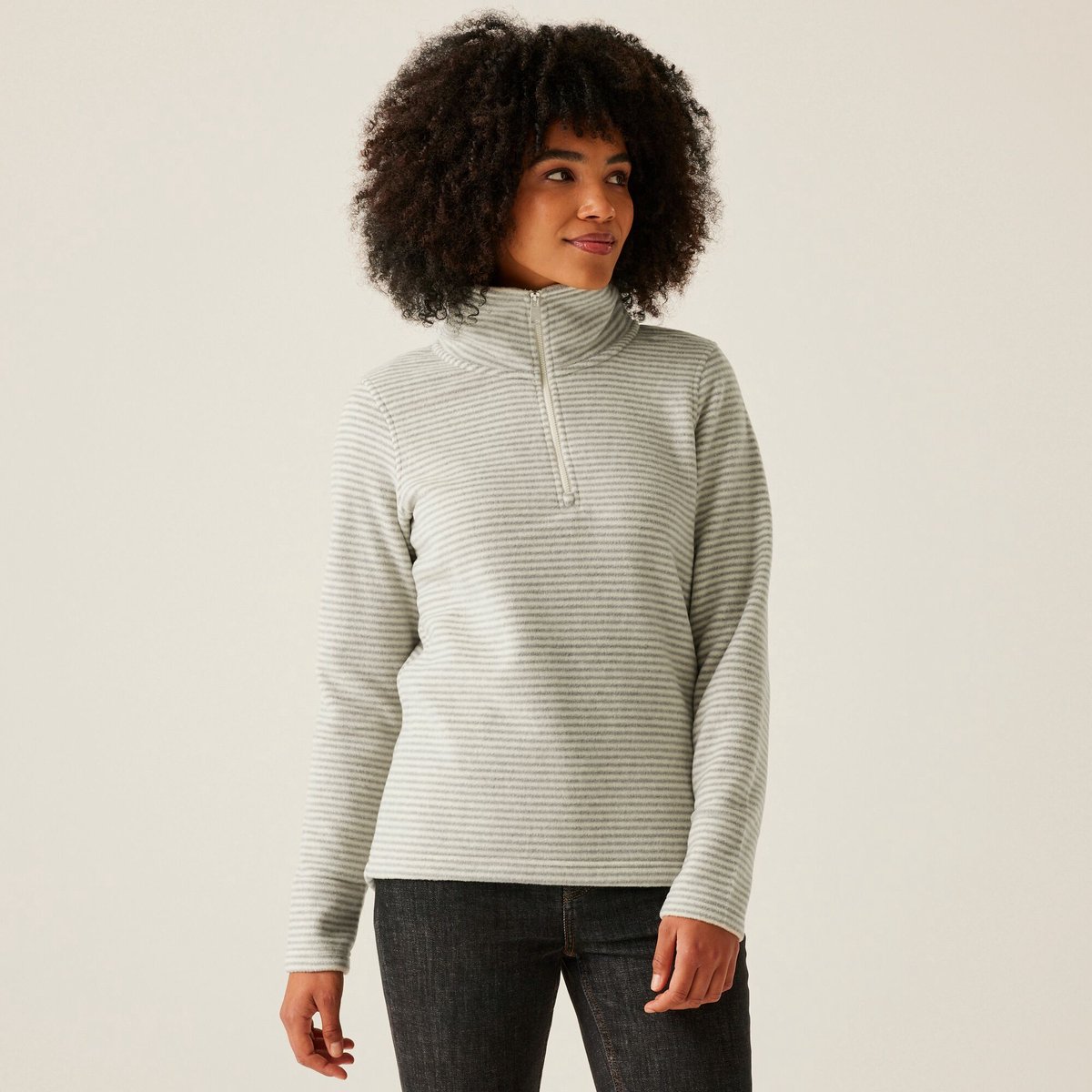De Solenne wandelfleece voor dames Beige