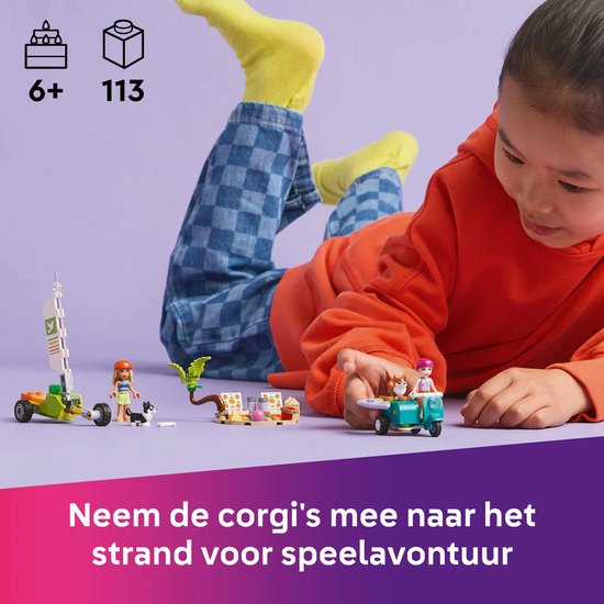 LEGO Friends Surf et scooter s'amusent avec les chiens - 42641