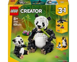 foto van LEGO Creator 3in1 Wilde dieren: pandafamilie 31165
