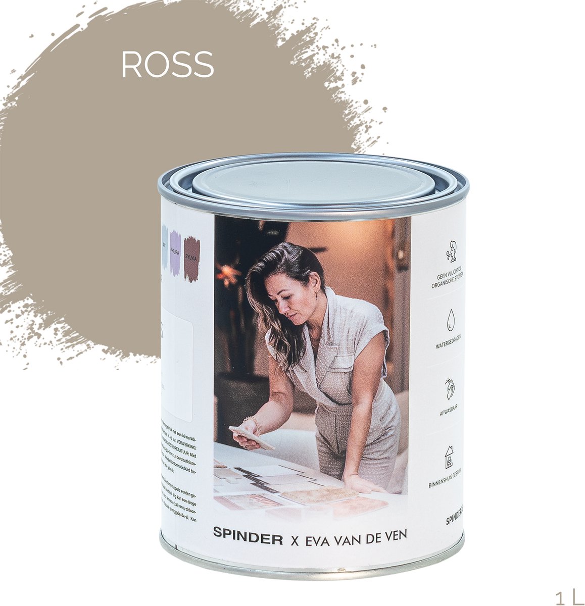 Spinder x Eva van de Ven 1L matte muurverf - Ross