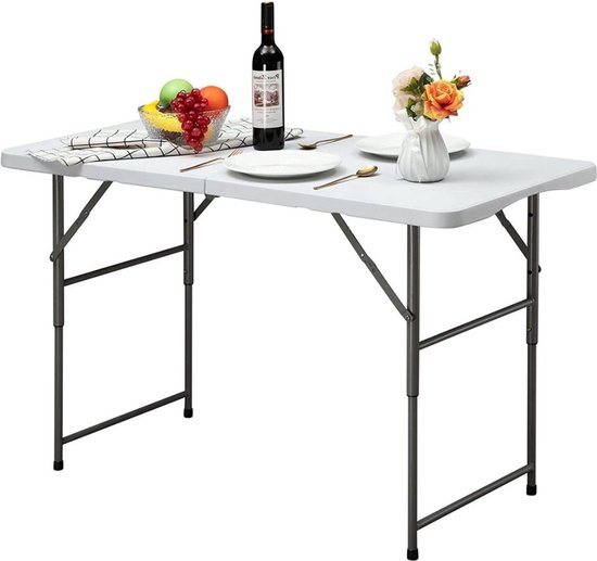 SAIJI Verbeterde kleine klaptafel, in hoogte en helling verstelbaar, stabiele tv-tafel, multifunctionele tv-tablet voor eten, werken, knutselen op bank en bed, bureau voor