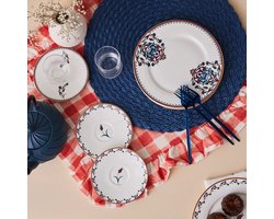 Karaca Nakkaş – Dessert Set – 6-Persoons – 18 Delig –