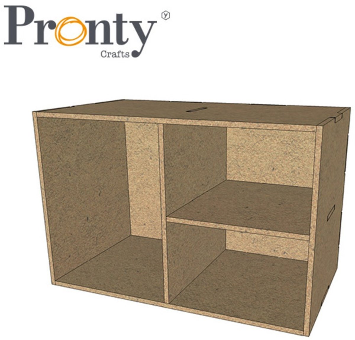 Pronty MDF opbergsysteem three boxes 220 x 150 x 130 mm