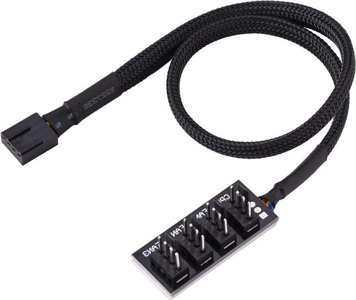 4 Poorten Fan HUB - CPU Behuizing Fan Power Splitter - 4-Pins Connector Kabel Adapter .