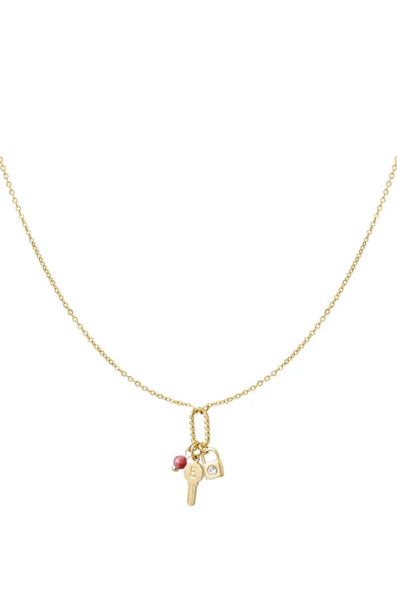 Collier charms clé