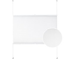 Bolt Edge Jaloezieën - Wit - Verduisterend - Zonder boren - 105x130cm