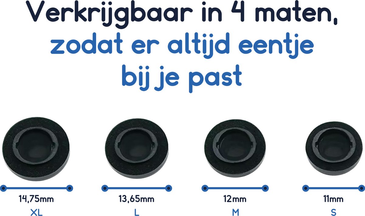 Ibley QuietSeal foam oortips maat M voor Samsung Galaxy Buds 3 Pro zwart - Foam Earplug - 2 paar - 4 stuk(s) – foto 6