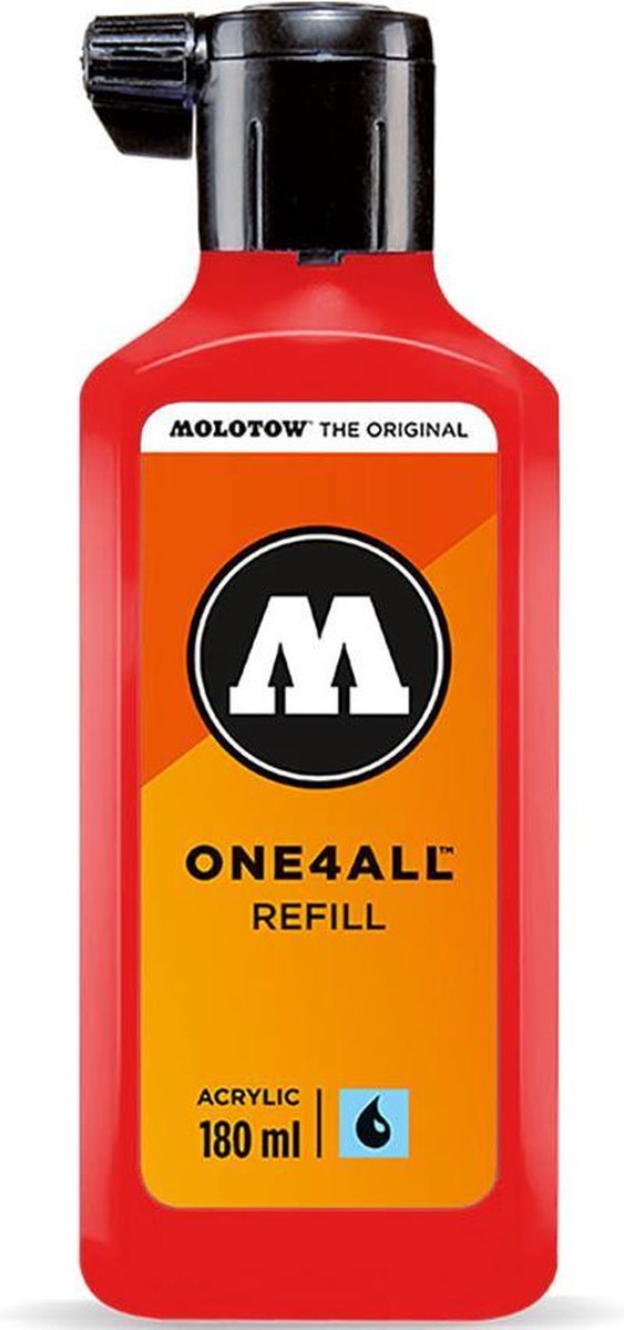 Molotow ONE4ALL™ - 180ml Rode navul Inkt op acrylbasis