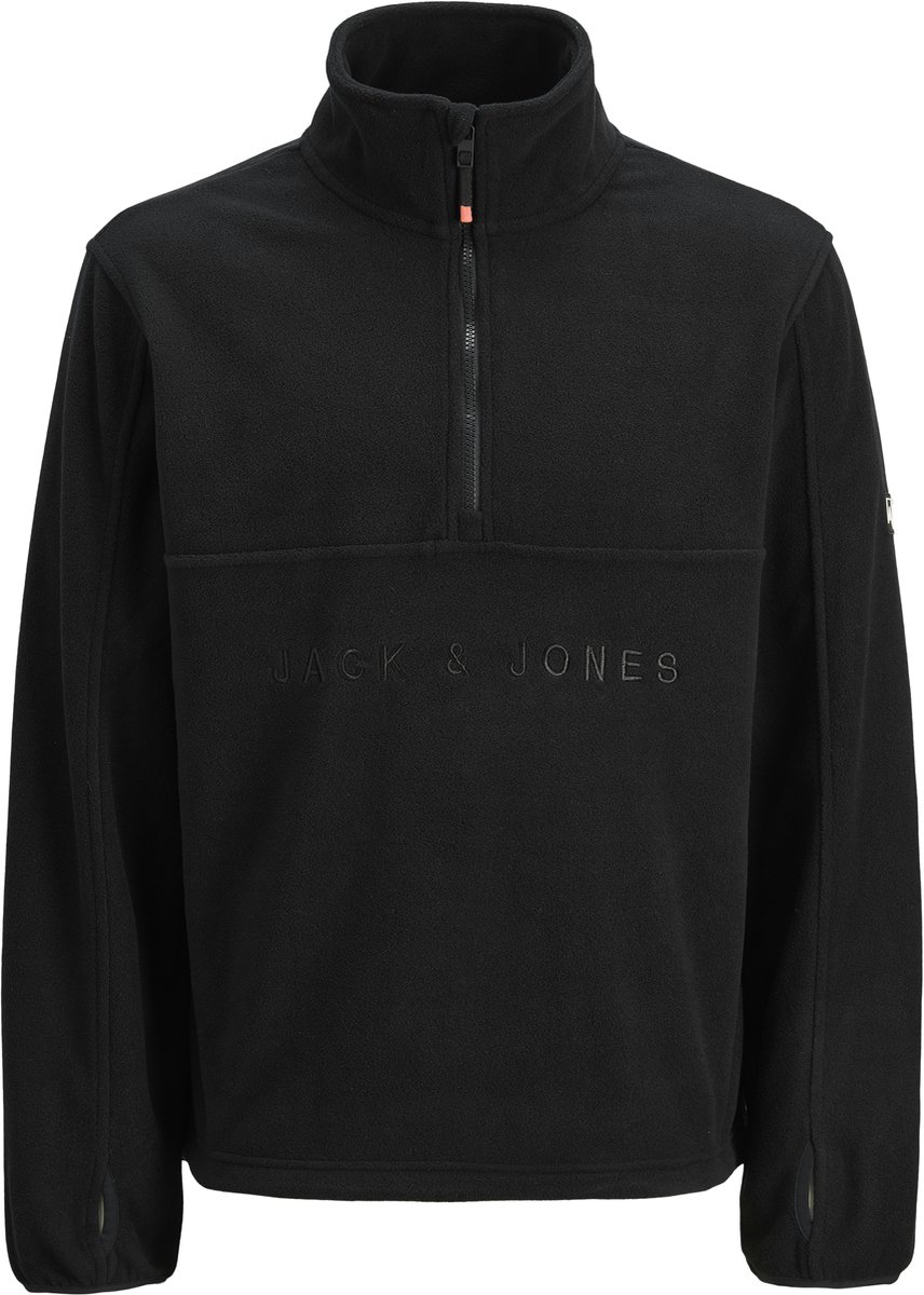 JACK&JONES JJALPES HALF ZIP FLEECE JACKET AW25 Heren Buitenjassen Zwart