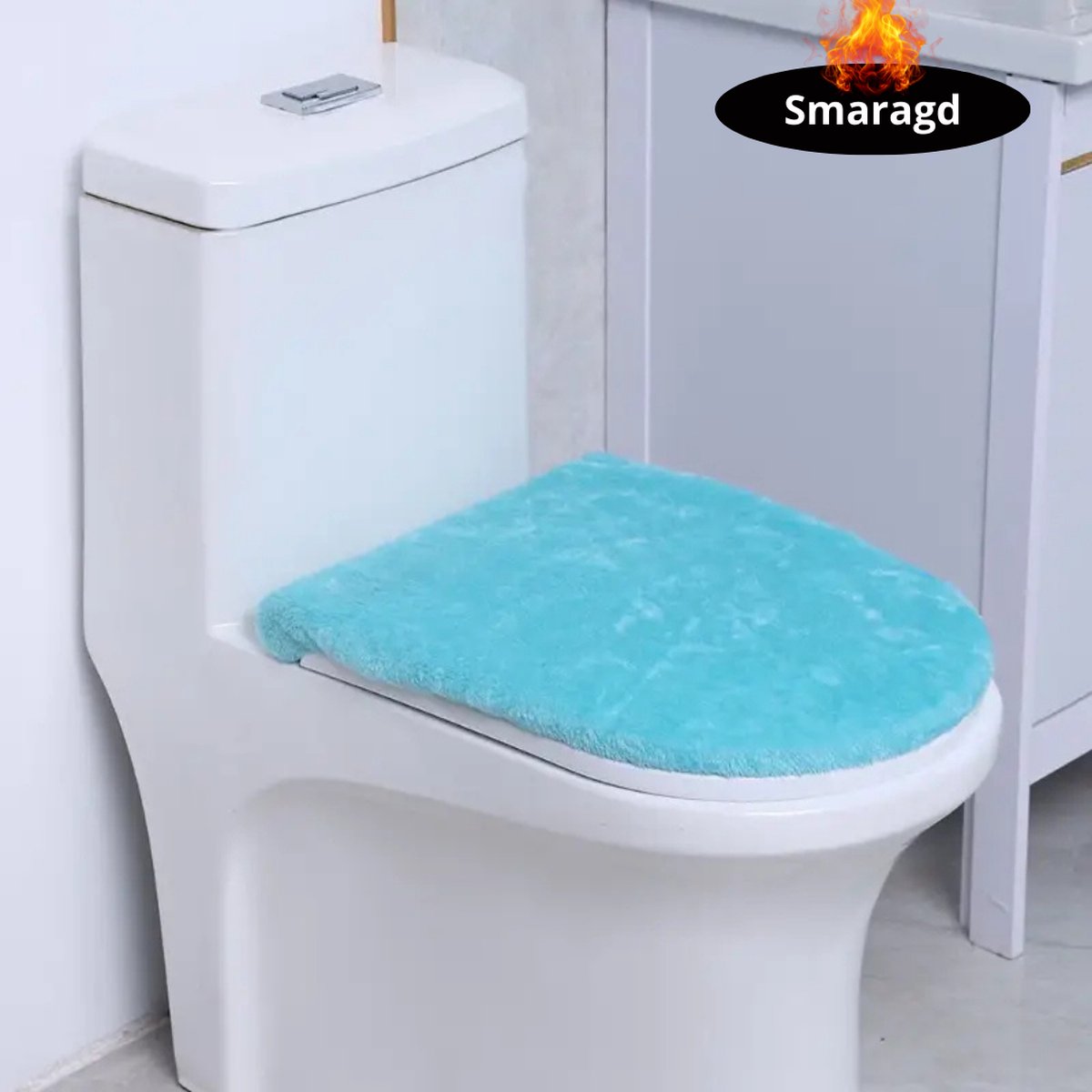 Nivard Wasbare Toiletbril Cover - Wc Bril Hoes - Toiletbril - Wc Deksel - Toiletafdekking - Verwarmde Wc Bril - Smaragd