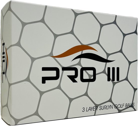 Hill Golf PRO III - Golfballen - wit - 12 stuks