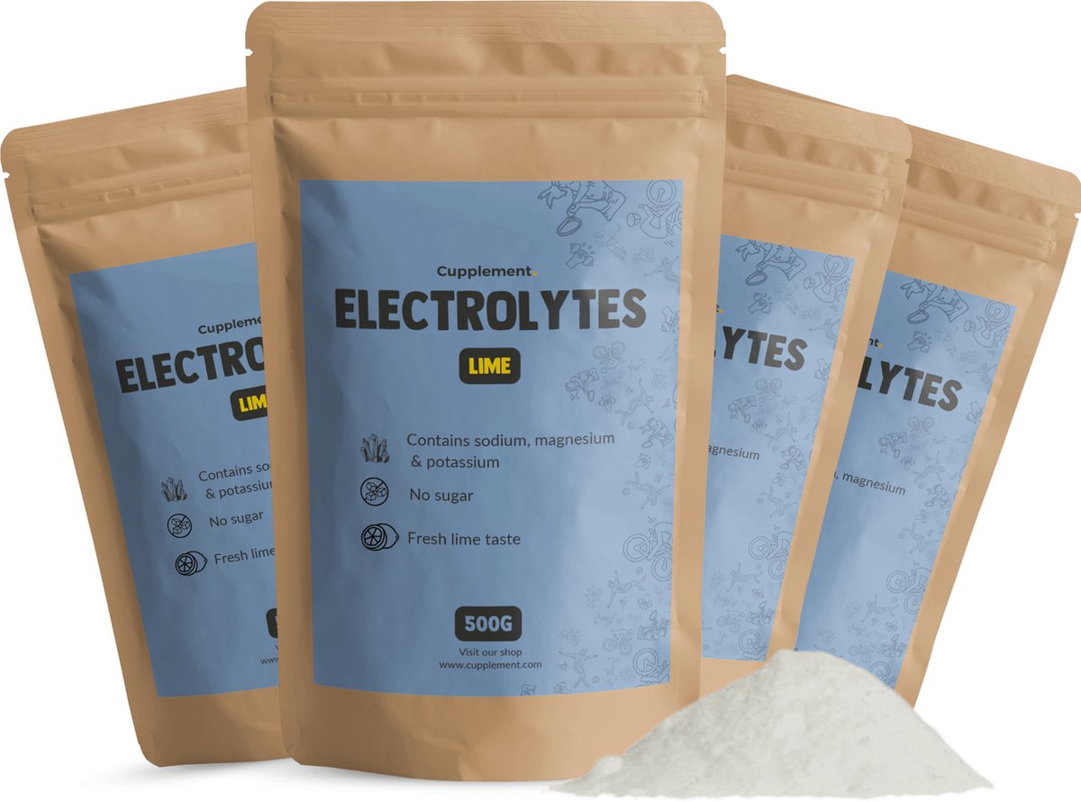 Goedkoopste Cupplement Electrolytes Poeder 500 Gram – Limoen & Citroen Smaak – Suikervrij & Keto – Elektrolyten voor Hydratatie & Energie – Inclusief Gratis Scoop – Geen Tabletten, Bruistabletten, Sportdrank of Waterdrops – Electrolites – 50 Dagen Voorr
