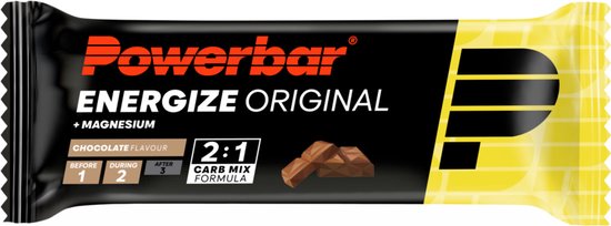 Powerbar Energize Bar (15x55g) Chocolate - Repen - Energie repen — afbeelding 2