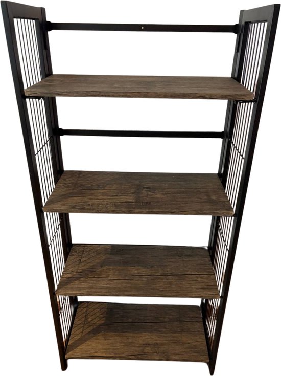 Boekenkast - Industrieel - Opbergkast - Opbergrek - Boekenrek - Boekenplank